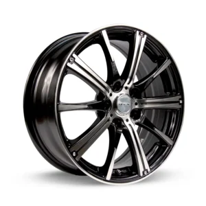RTX Spark 14x5.5 4x100 ET38 CB73.1 Black Machined Wheel