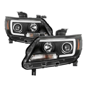 Spyder 15-17 Chevy Colorado Projector Headlights - Light Bar LED - Black